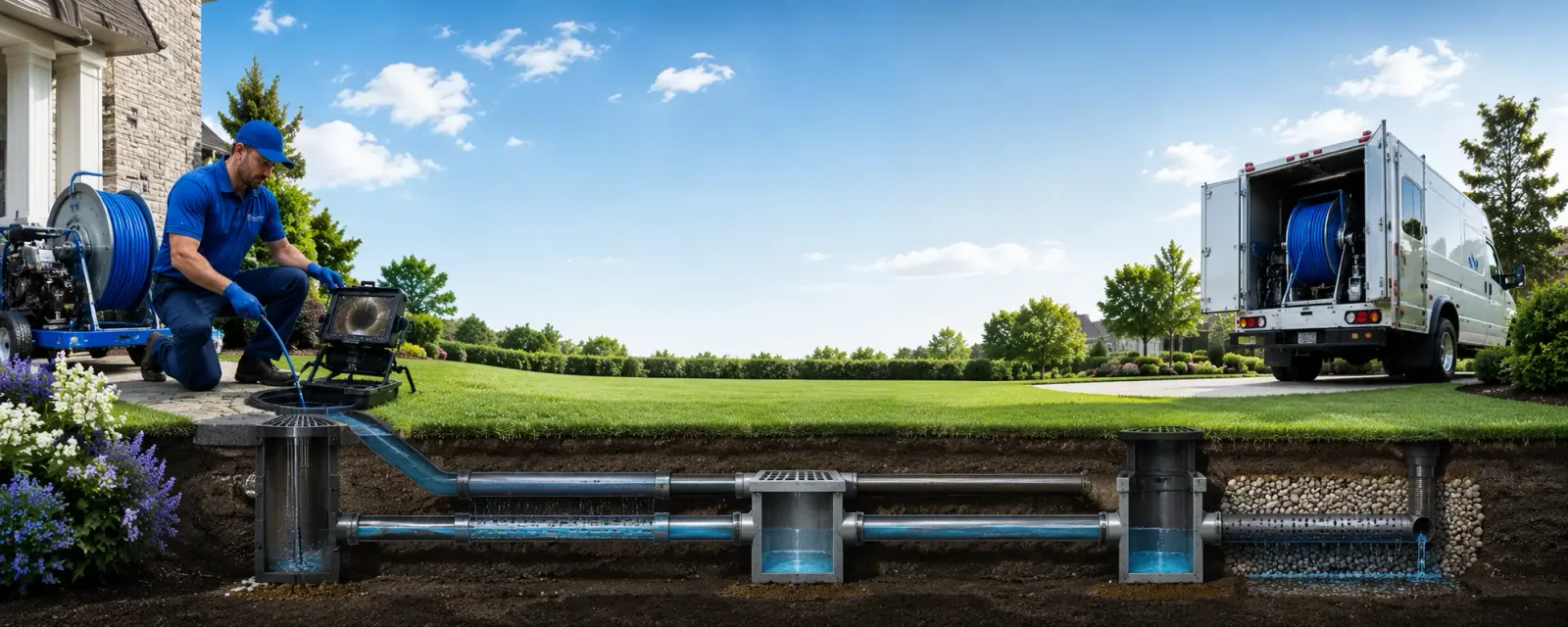 Outdoor drain cleaning information for Higbee, MO